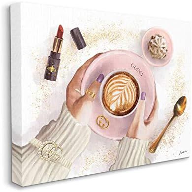 Stupell Industries Women's Glam Fashion Coffee Latte Designer Brand, Designed by Ziwei Li Wall Ar... | Amazon (US)