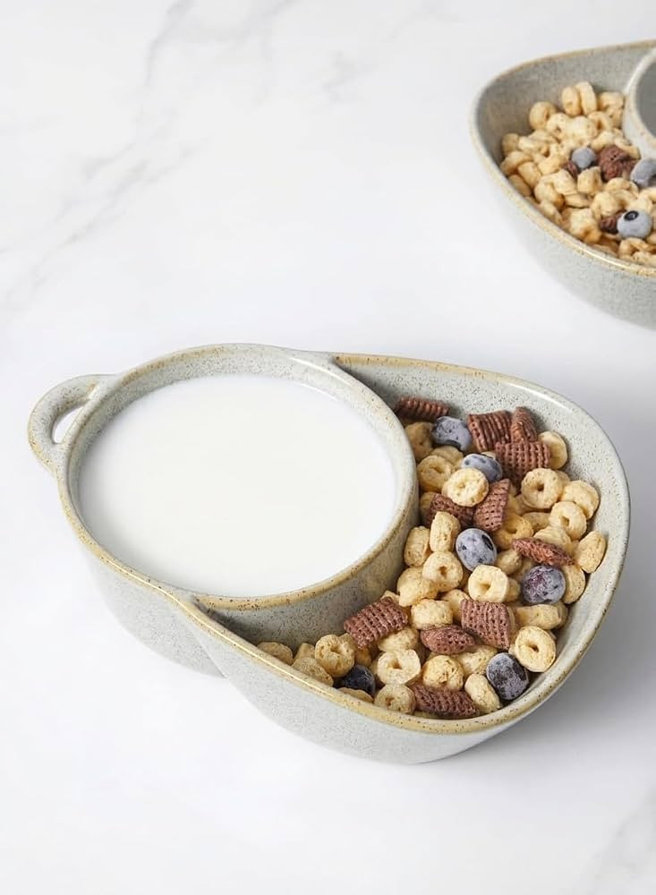 LE TAUCI Chip and Dip Bowls, Anti-Soggy Cereal Bowl, Soup and Side/Cracker Bowls Sets for Breakfa... | Amazon (US)