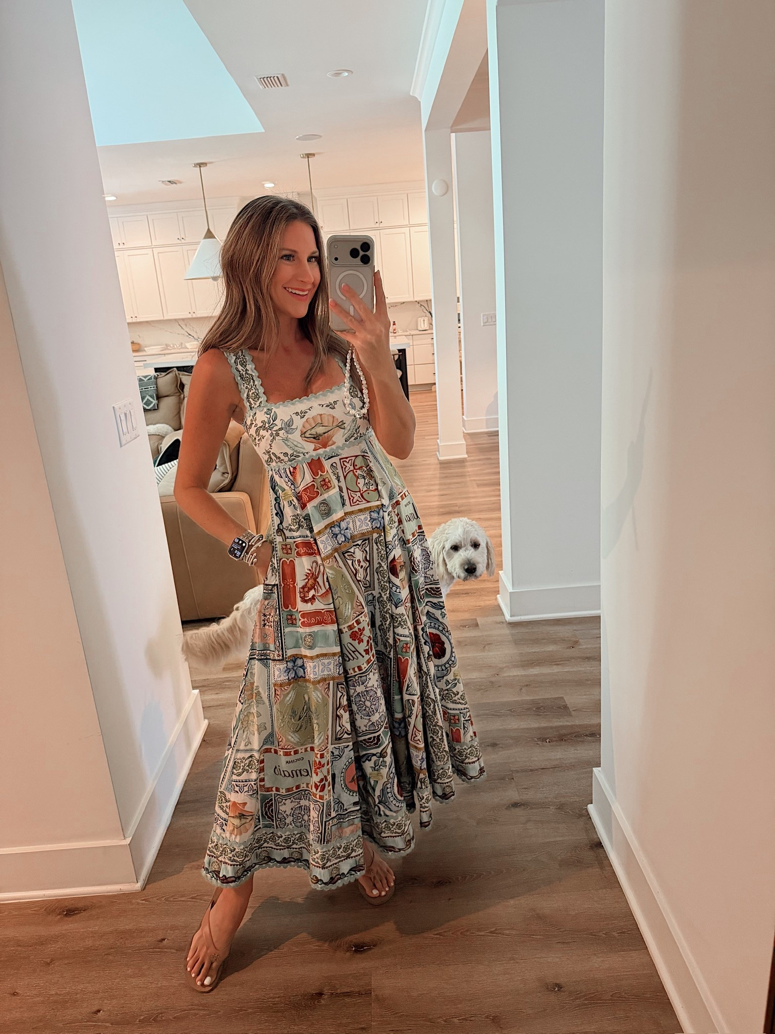 In a small dress, sandals and accessories - fits tts.

#LTKgrwm #LTKootd #LTKSeasonal