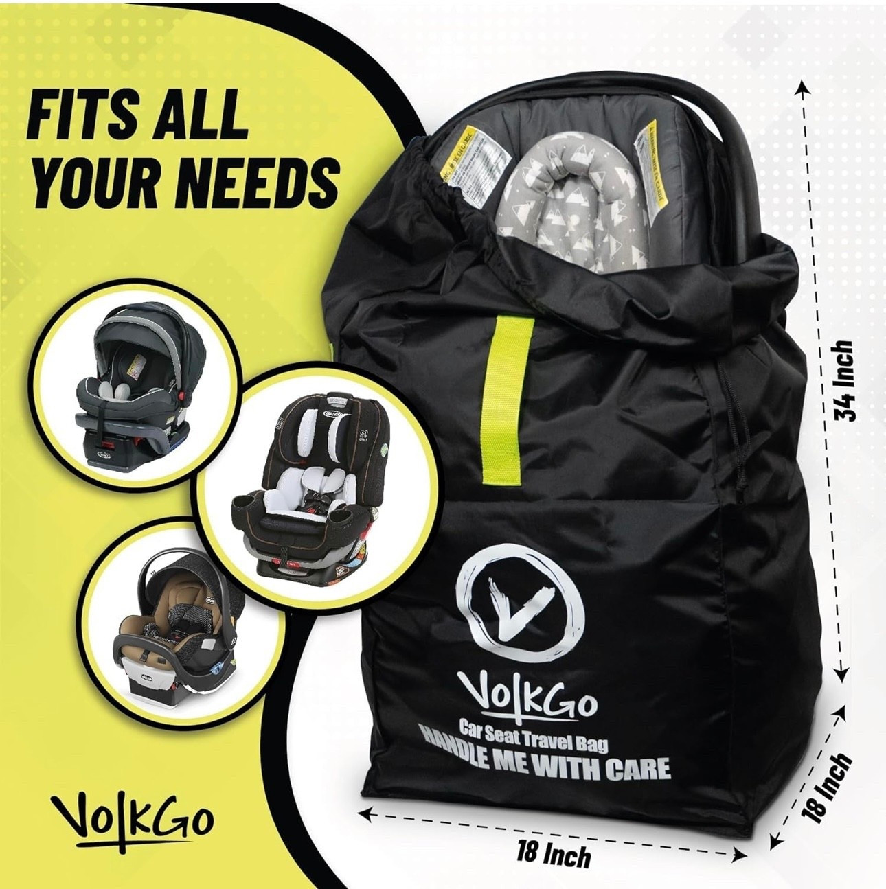 Our favorite car seat bag for traveling 