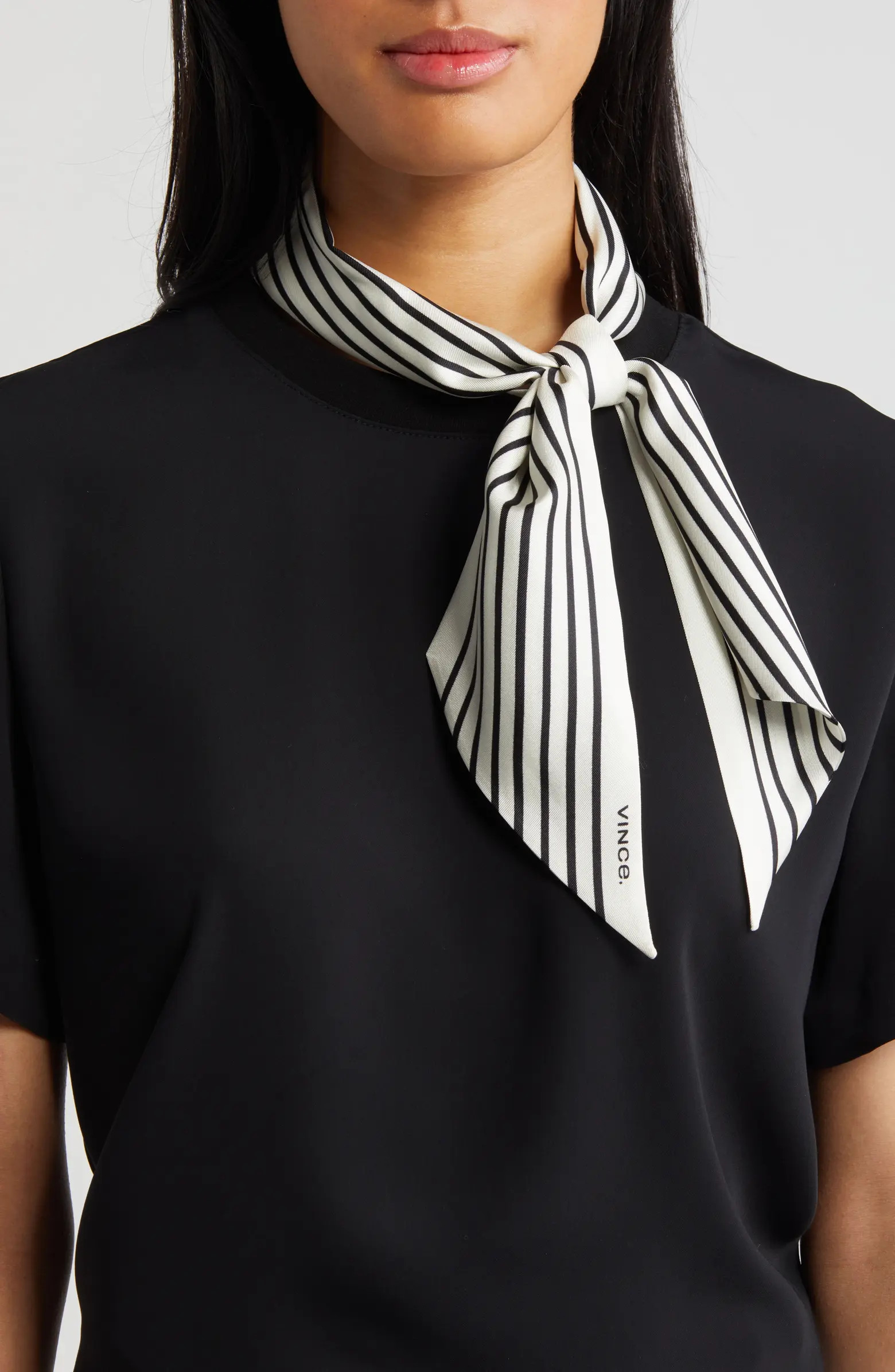 Vince Stripe Silk Ribbon Scarf | Nordstrom | Nordstrom