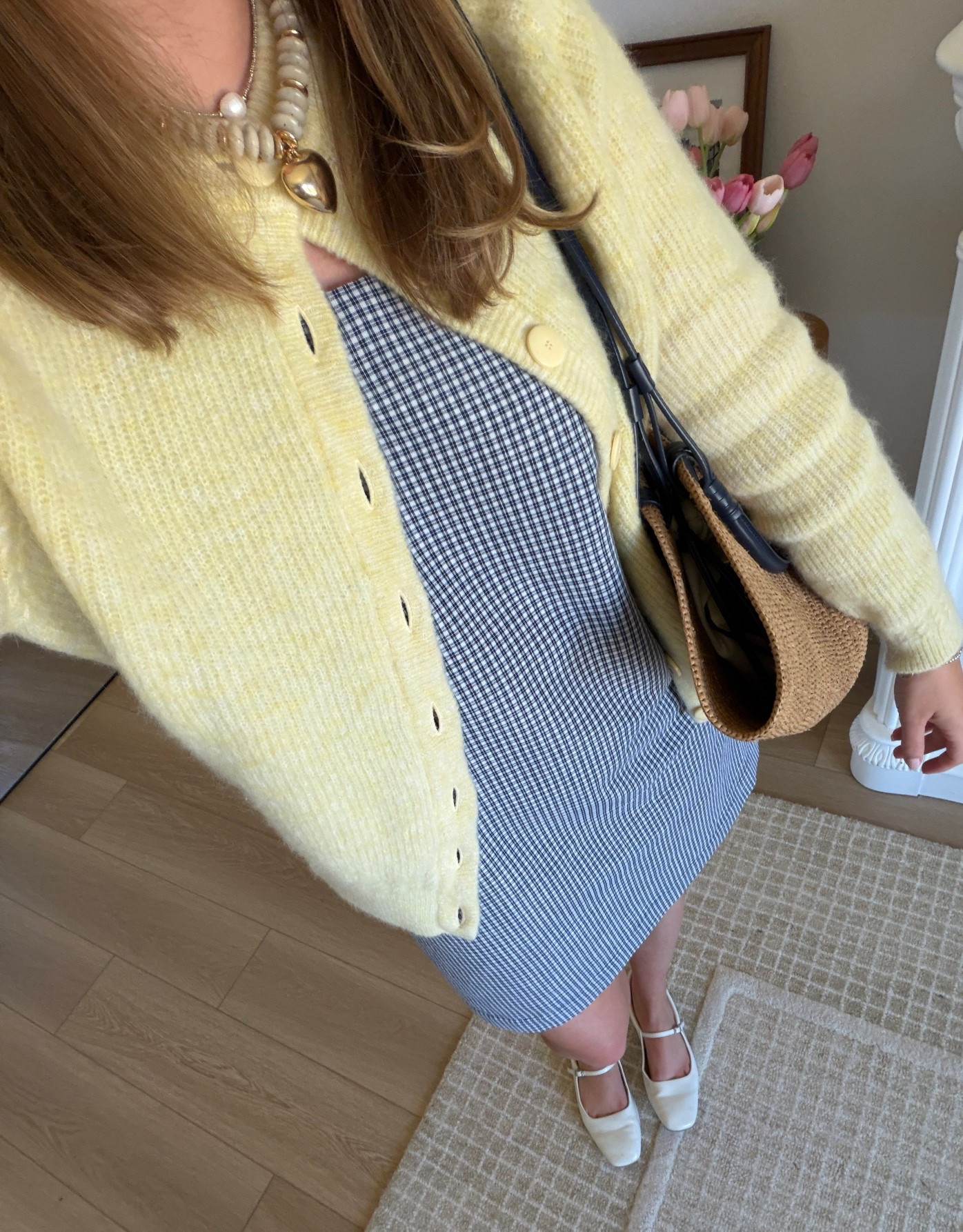 Size M in the dress (selected the exact one), size M in the Sezane Othello Cardigan. Linked a few of my favorite accessories 

#LTKmomlife #LTKSaleAlert #LTKootd