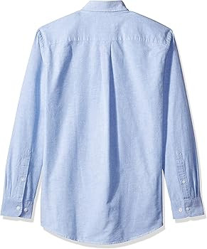 Amazon Essentials Men's Regular-fit Long-Sleeve Solid Pocket Oxford Shirt | Amazon (US)