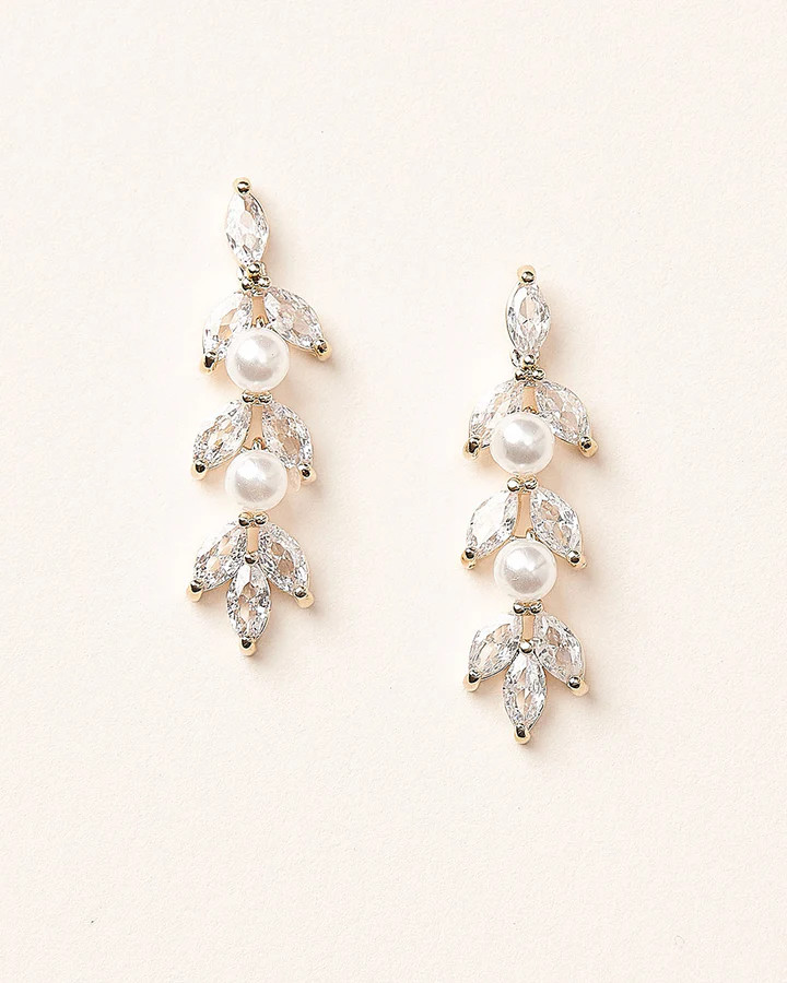 Sydney Pearl CZ Earrings | Dareth Colburn