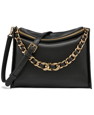 KARL LAGERFELD PARIS Brielle Leather Crossbody - Macy's | Macy's