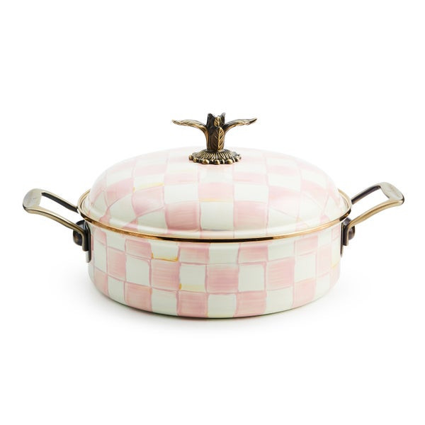 MacKenzie-Childs Rosy Check 5 Qt. Casserole | MacKenzie-Childs