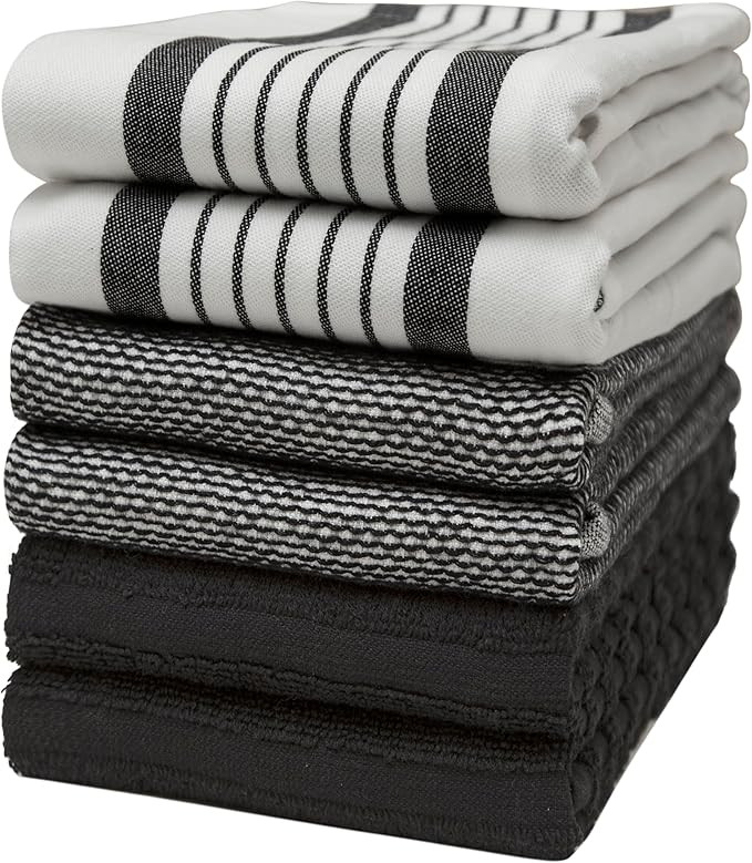 Premium Kitchen Towels 20”x 28”- 6 Pack | Large Cotton Kitchen Towels | Hand Towels for Kitch... | Amazon (US)