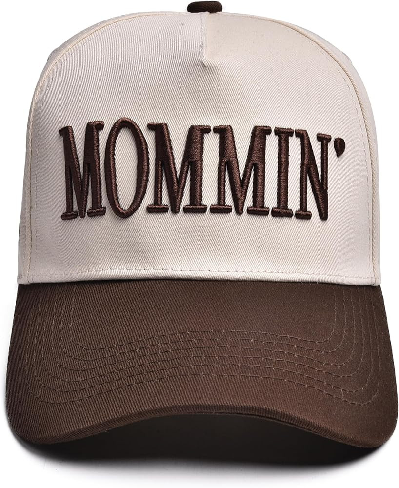 Women’s Mommin Trucker Hat – Vintage Two-Tone Ponytail Baseball Cap, Embroidered Adjustable H... | Amazon (US)