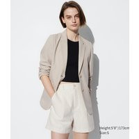 Uniqlo - Linen Shorts - Beige - XL | UNIQLO (UK)