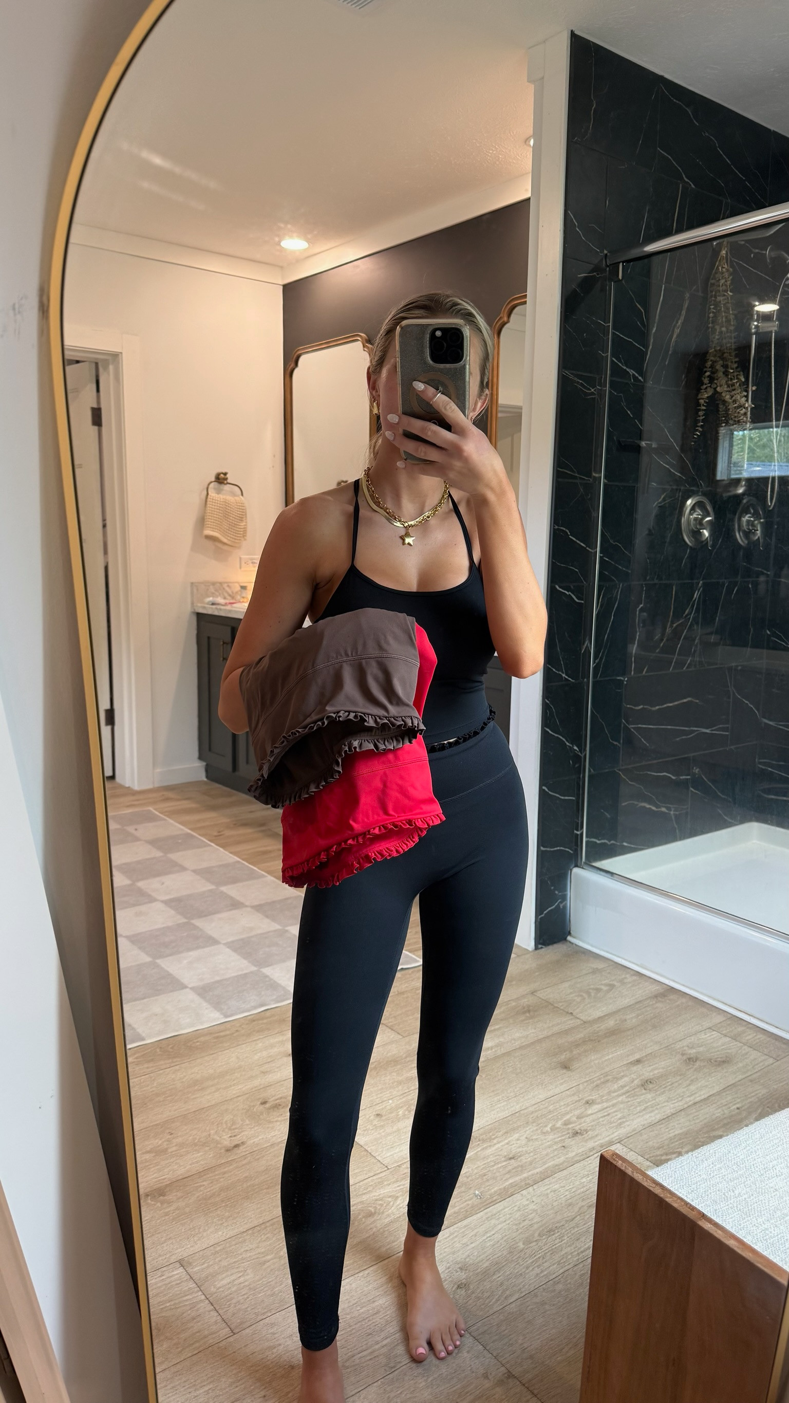 I loved this little ruffle workout set so much in pink, I ordered it in 3 more colors!!! It’s the best! 

 #LTKootd #LTKActive