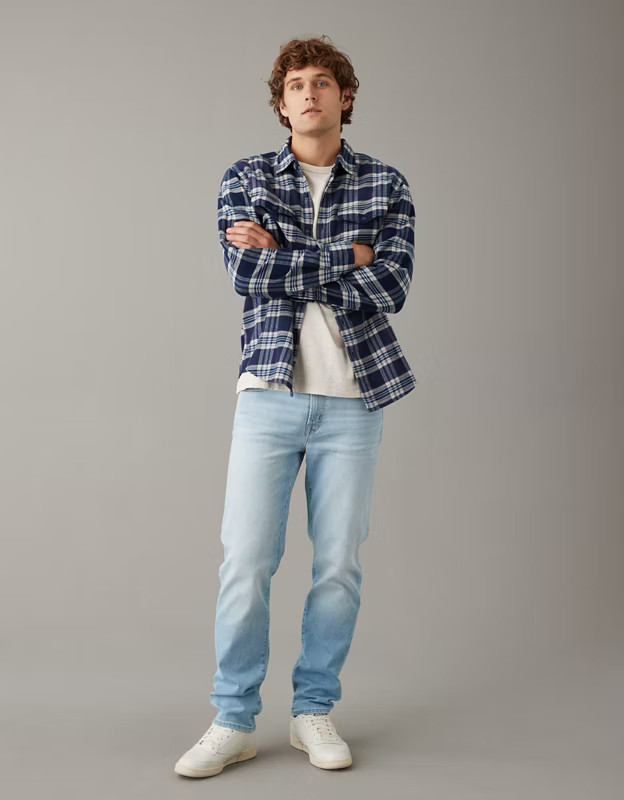 AE AirFlex+ Athletic Straight Jean | American Eagle Outfitters (US & CA)
