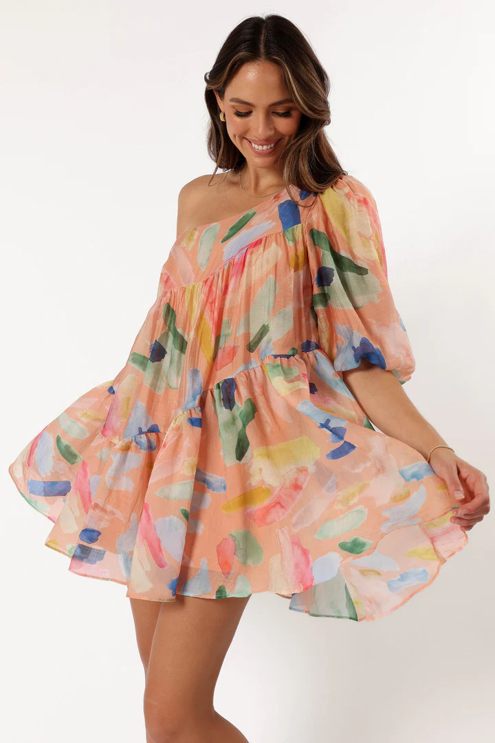Nida One Shoulder Dress - Multi | Petal & Pup (US)