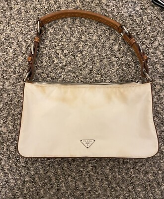 Vintage Prada purse White And Tan   | eBay | eBay US