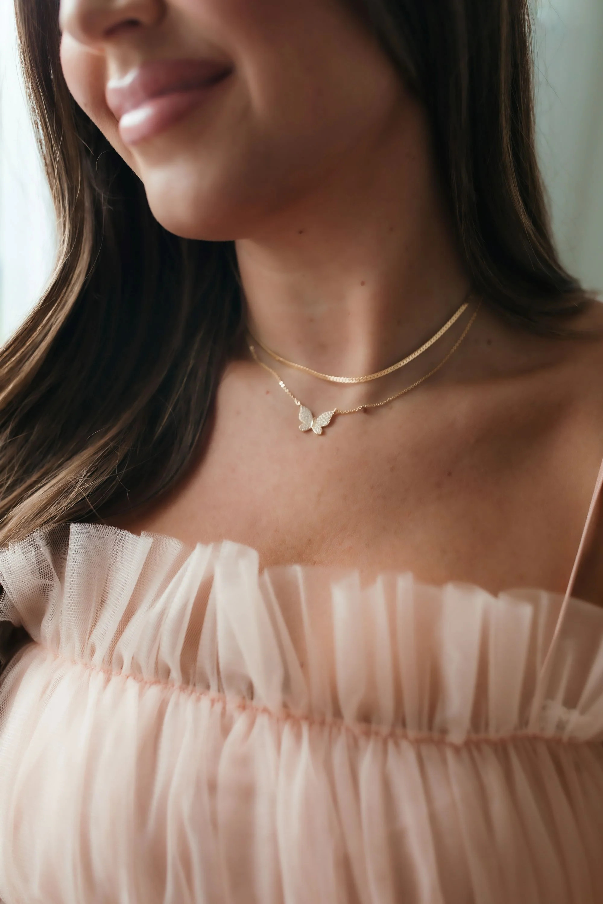 Social Butterfly Necklace Set of 2 | Electric Picks Jewelry