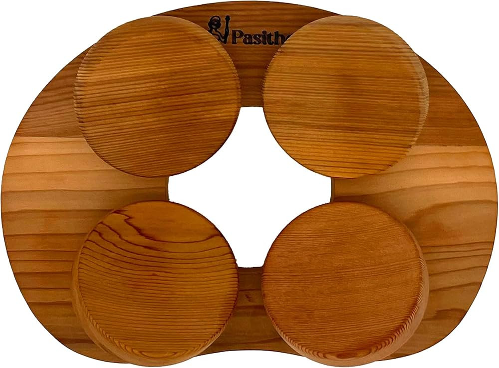 Pasithea Canadian Red Cedar 4-Point Sauna Headrest - Comfortable Sauna Pillow with Unique Adjusta... | Amazon (US)