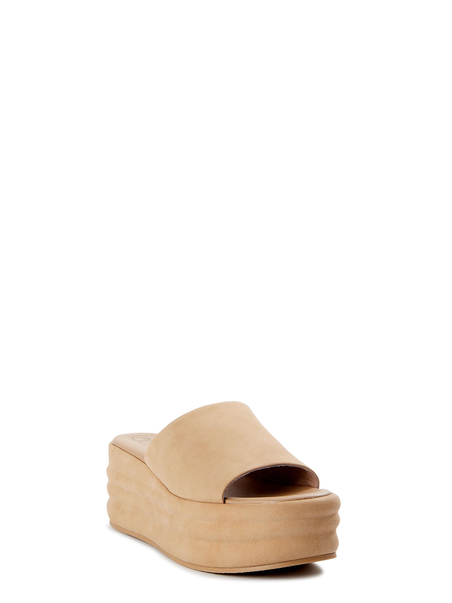 No Boundaries Women's Flatform Wedge Sandal - Walmart.com | Walmart (US)