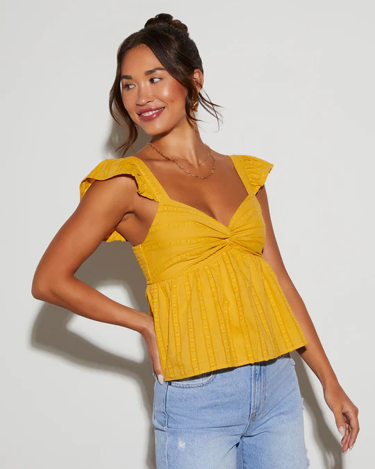 Meredith Cropped Short Sleeve Top | VICI