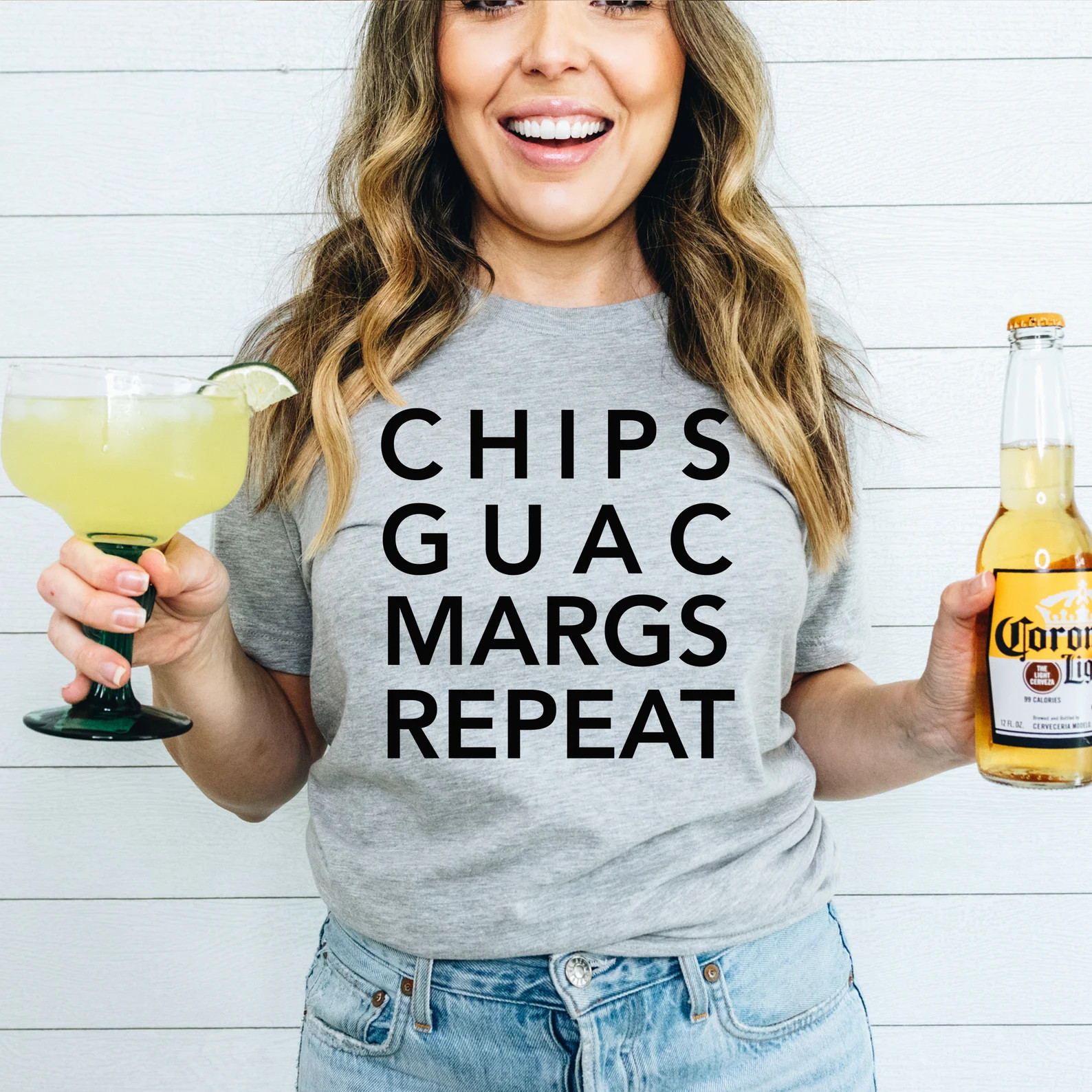 Chips Guac Margs Repeat T-shirt Cinco De Mayo Unisex Graphic | Etsy | Etsy (US)