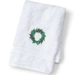 Premium Supima Cotton Embroidered Hand Towel | Lands' End (US)