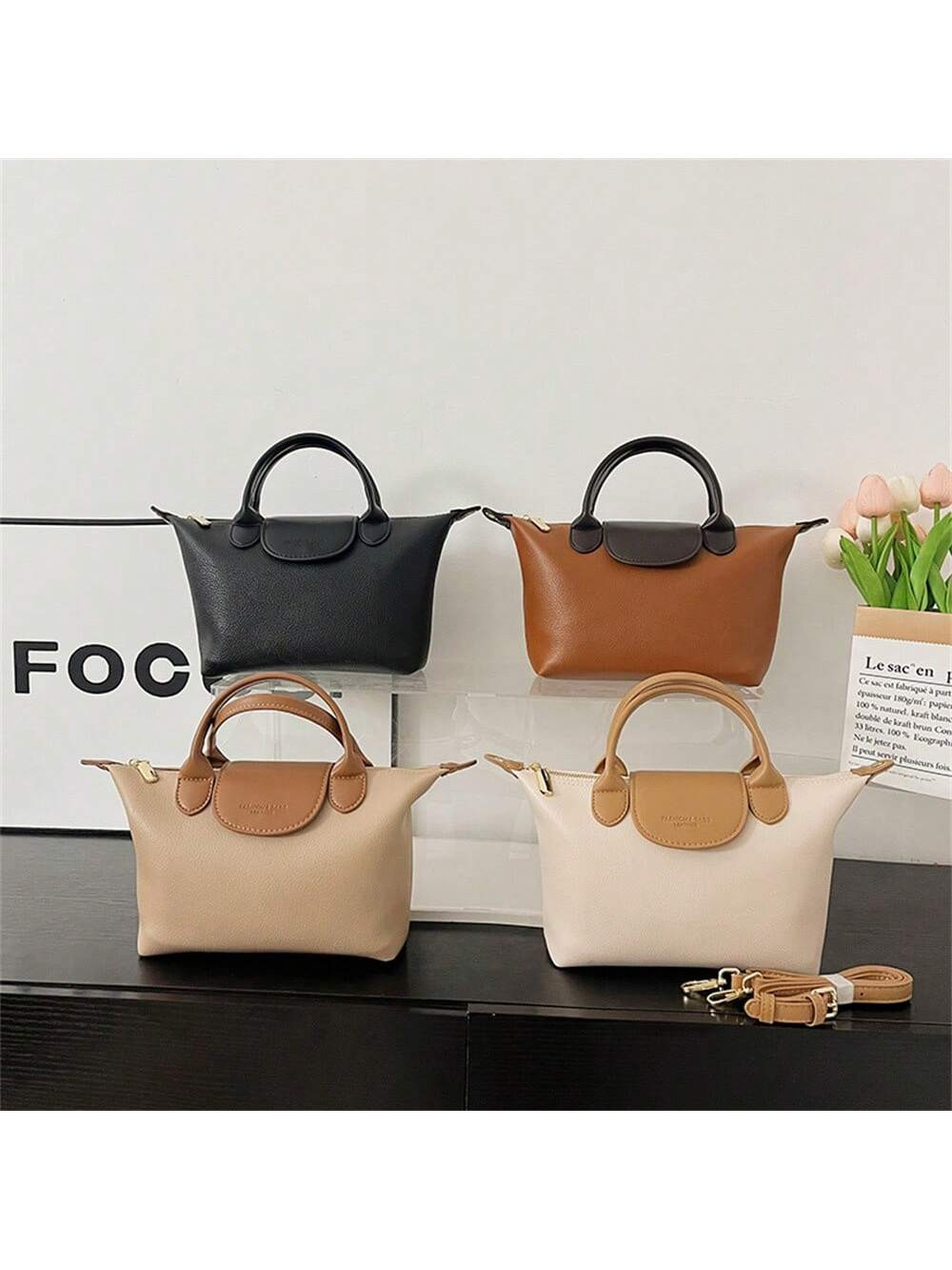 Trendy All-Match Zipper Crossbody Bag, Portable Simple Handbag, Perfect Casual Shoulder Bag For D... | SHEIN