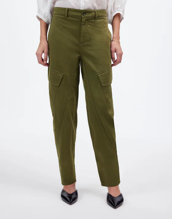 The Barrel-Leg Utility Pant in Garment-Dyed Twill | Madewell | Madewell