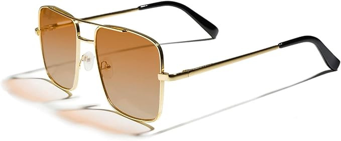 TIJN Square Polarized Sunglasses for Women Men Tinted Oversized UV400 Protection Sun Glasses Larg... | Amazon (US)