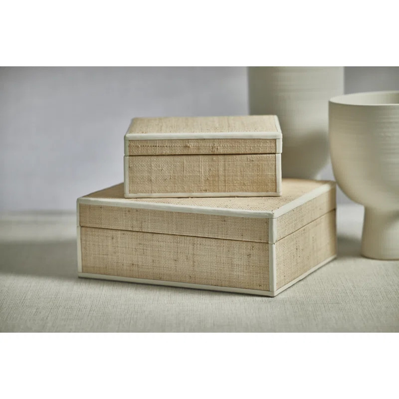 Kingstown Raffia Decorative Box | Wayfair North America