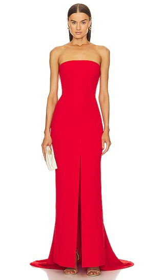 Willa Maxi Dress in Red | Revolve Clothing (Global)