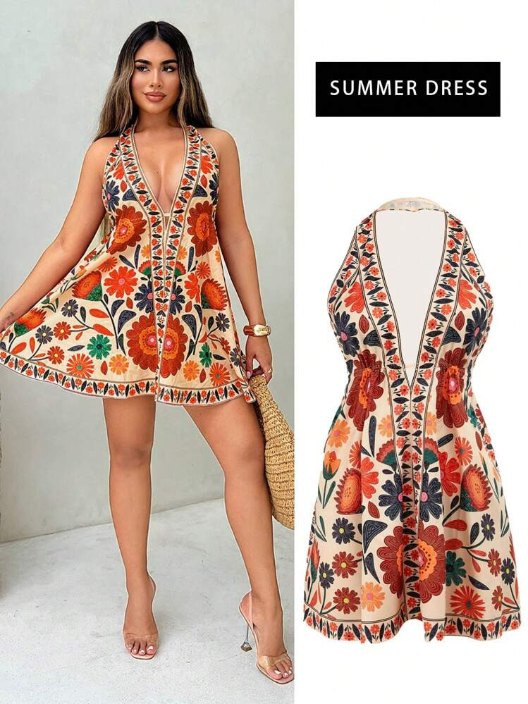 Resort Dress Colorful | SHEIN