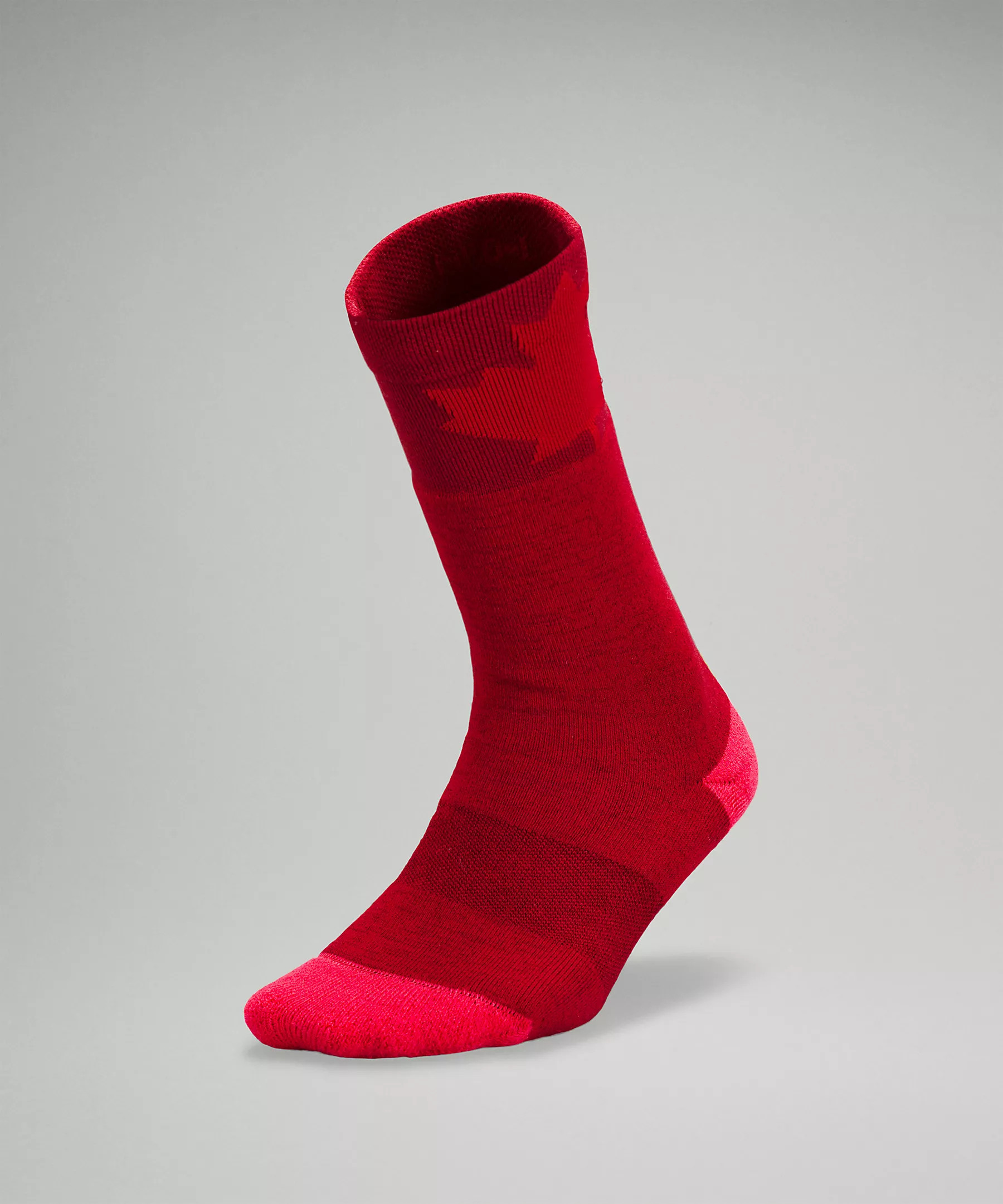 Team Canada Women's Daily Stride Boot Crew Sock Maple Warm *COC Logo | Women's Socks | lululemon | lululemon (CA)