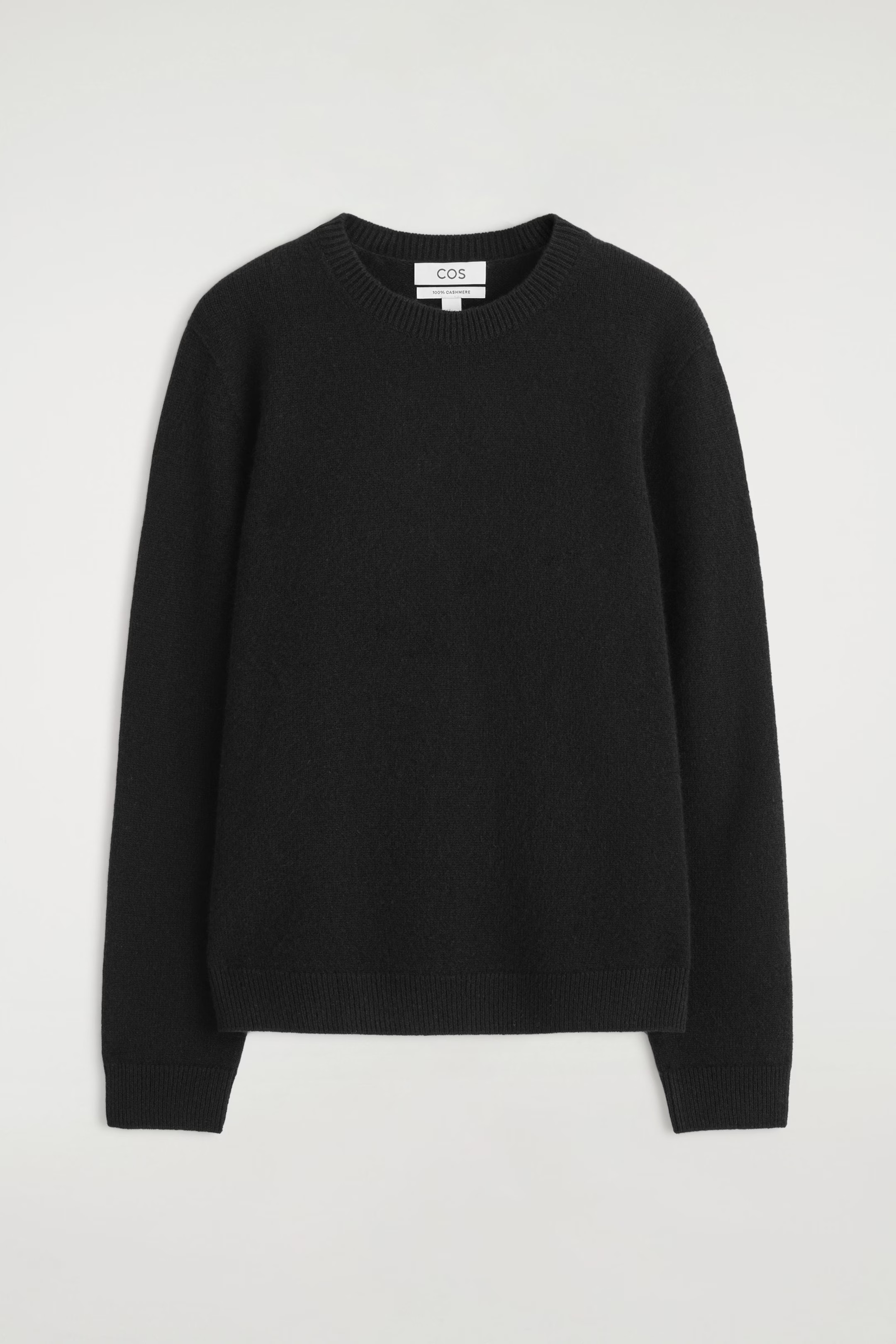 CASHMERE CREW-NECK JUMPER - BLACK | COS GB | COS UK