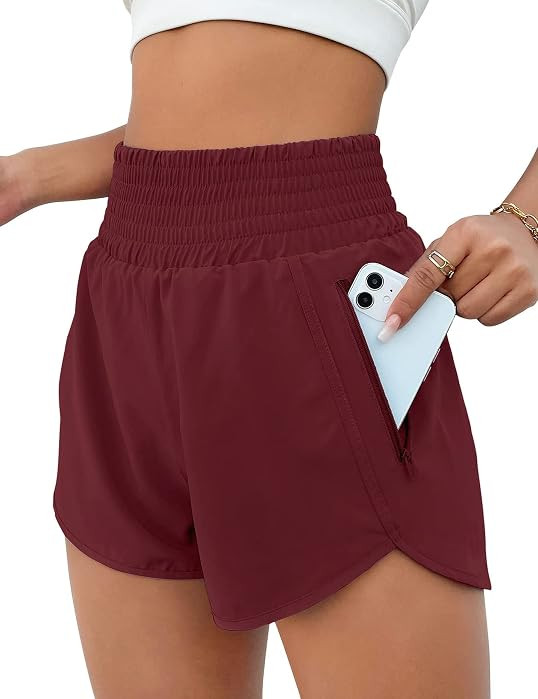 BMJL 2.5" Athletic Shorts for Women Comfy High Waisted Short with Pocket | Amazon (US)