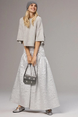 The Goldie Crew-Neck Cashmere Sweater | Anthropologie (US)