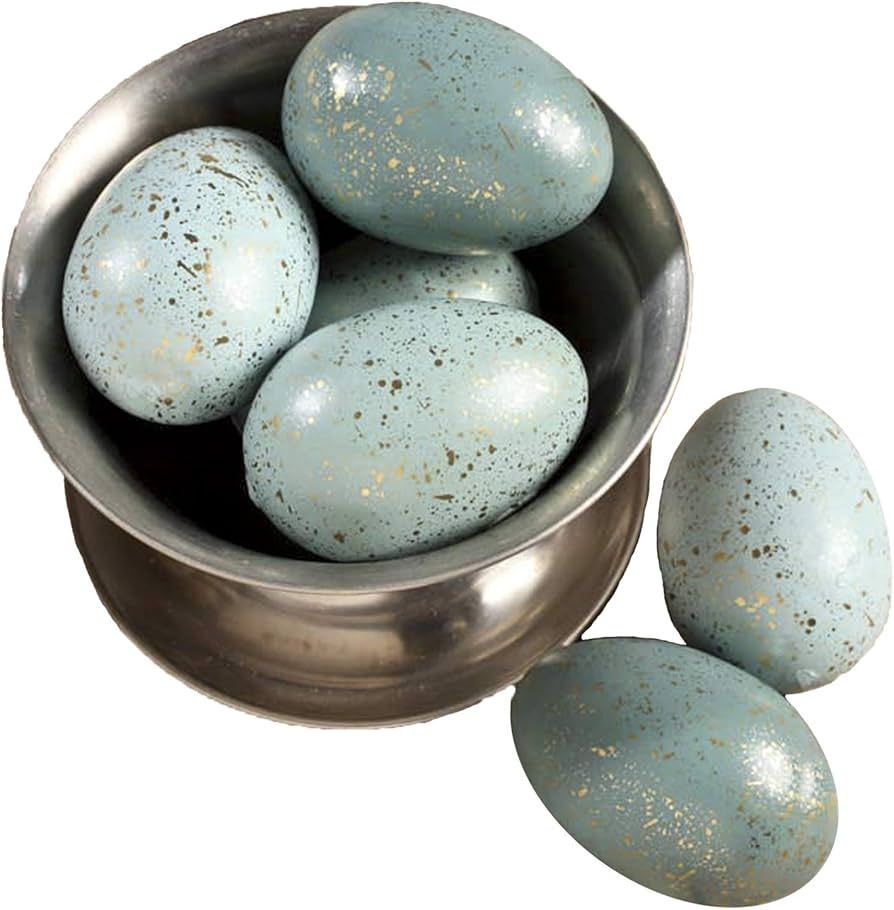 Bethany Lowe Designs Gold Speckled Aqua Easter Eggs Decoration | Amazon (US)