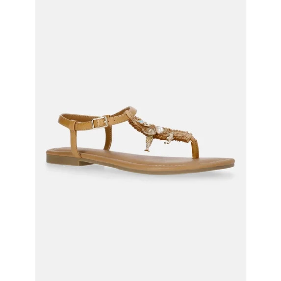 Time and Tru Women's Shell Thong Sandal | Walmart (US)
