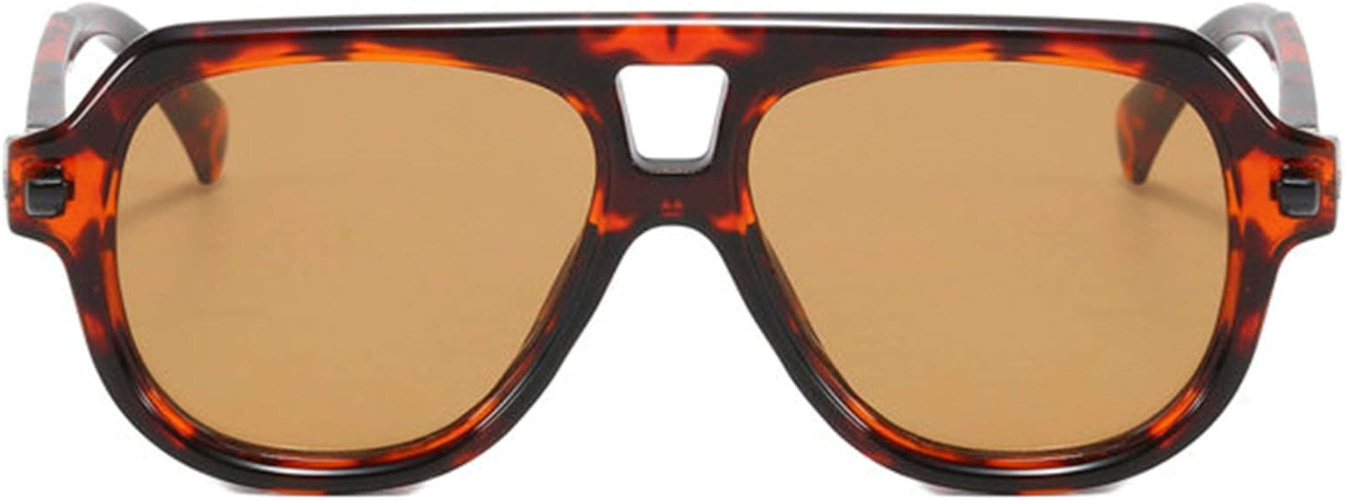 willochra Retro Double Bridges Pilot Men Rivets Sunglasses Fashion Clear Gradient Shades UV400 Wo... | Amazon (US)