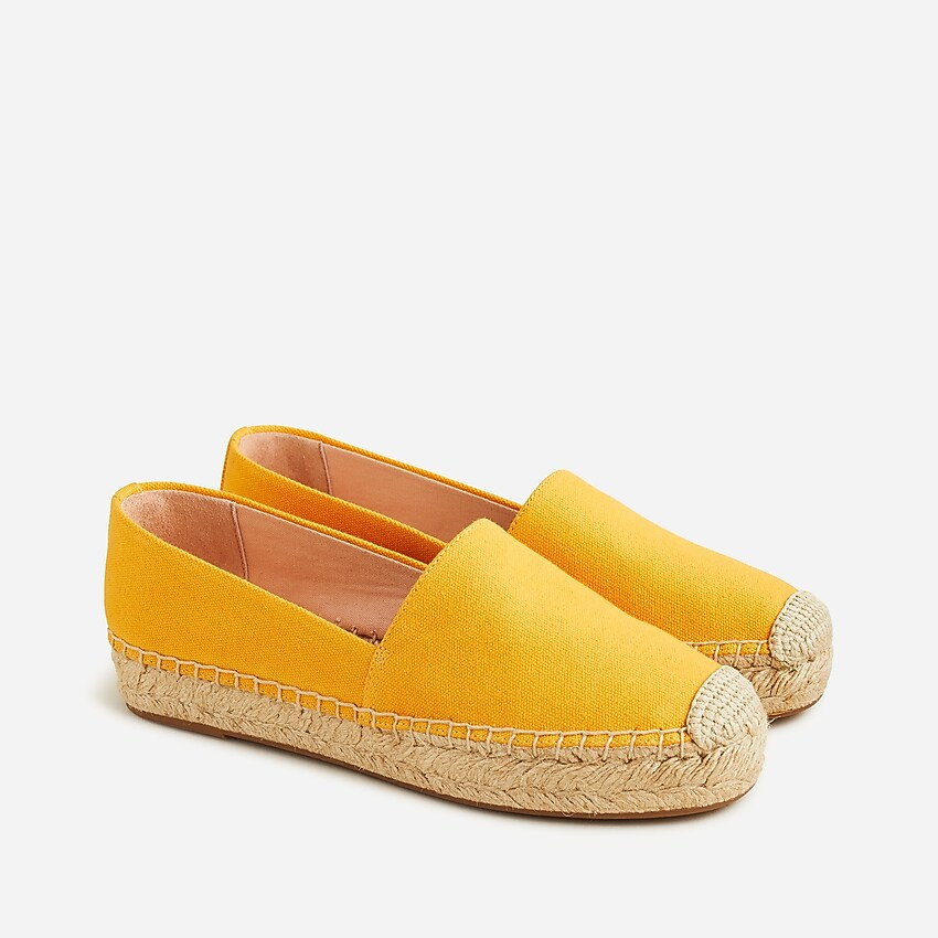 Canvas espadrille flats | J. Crew US