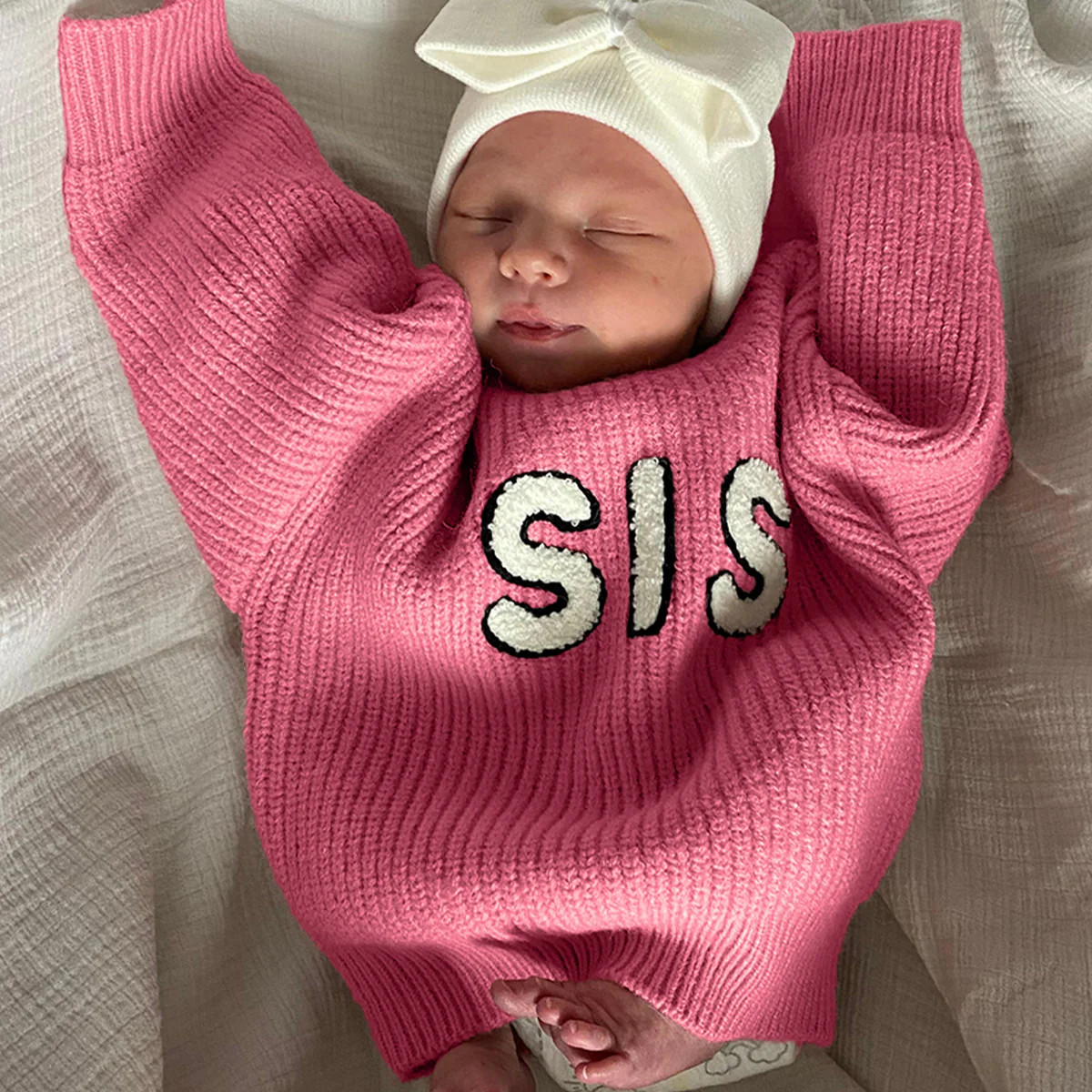 Sis Knit Sweater, Bubblegum | SpearmintLOVE