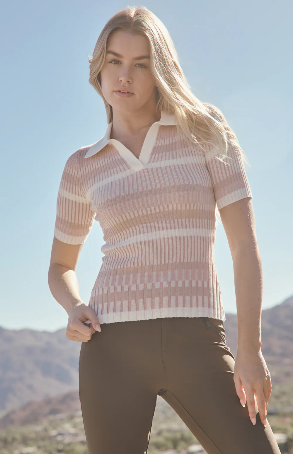 Claudia Polo Sweater | Rose | Alp N Rock