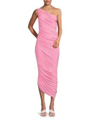 Norma Kamali Diana One Shoulder Midi Dress on SALE | Saks OFF 5TH | Saks Fifth Avenue OFF 5TH