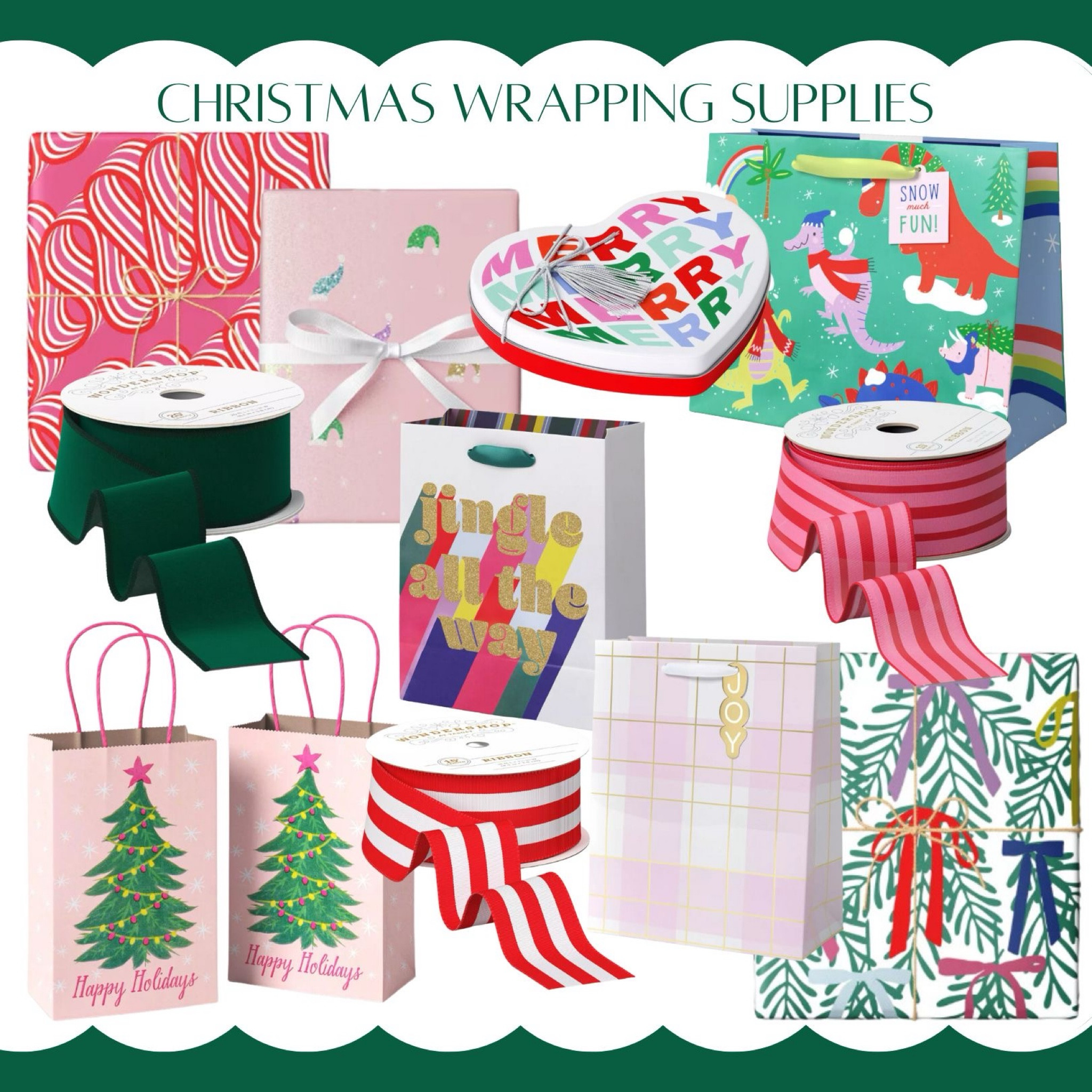 Christmas wrapping supplies that I ordered today 

#LTKHoliday #LTKGiftGuide