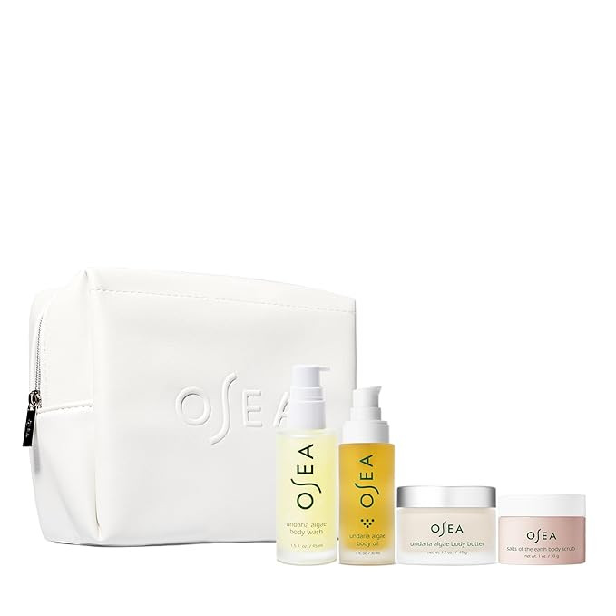 OSEA Bodycare Bestsellers Set - 4-piece Body Care Kit -with Vegan Leather Pouch | Amazon (US)