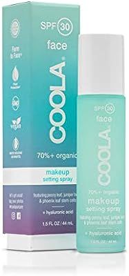 COOLA Organic Makeup Setting Sunscreen Spray with Broad Spectrum SPF 30, 1.5 Fl Oz | Amazon (US)