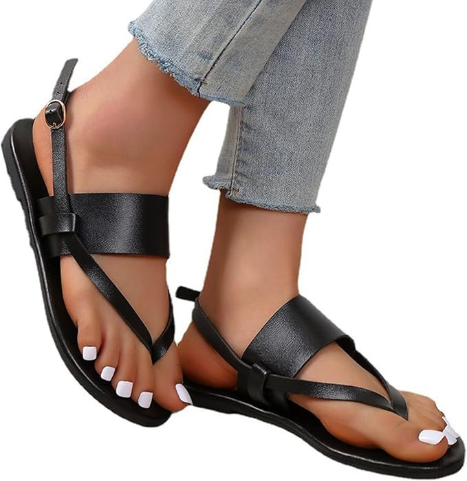 Ladies Toe Corrector Flip Flops,Fashion Lightweight Orthopedic Corrector Sandals,Summer Comfy Sli... | Amazon (US)
