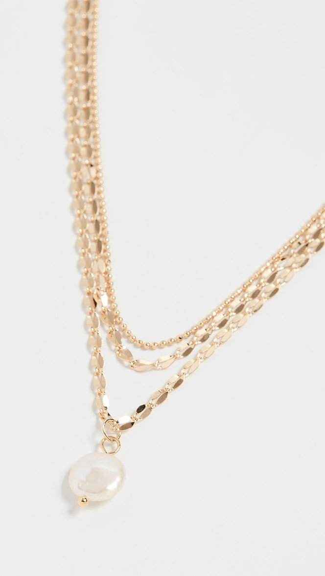 Layered Freshwater Pearl Mop Necklace | Shopbop