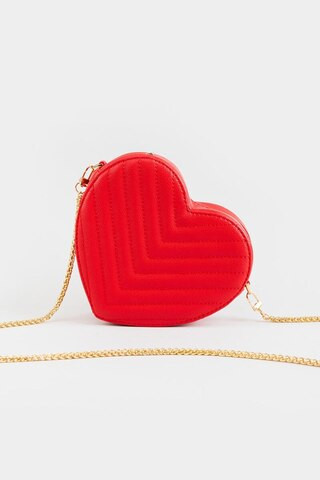 Carrie Heart Shaped Pebbled Crossbody | Francesca's