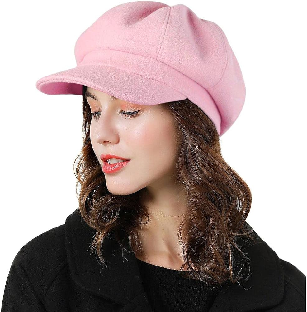 Sumolux Women Beret Newsboy Hat French Wool Cap Classic Autumn Spring Winter | Amazon (US)