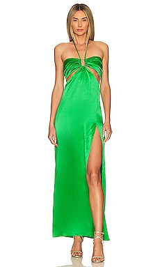 NICHOLAS Mieta Gown in Stem Green from Revolve.com | Revolve Clothing (Global)