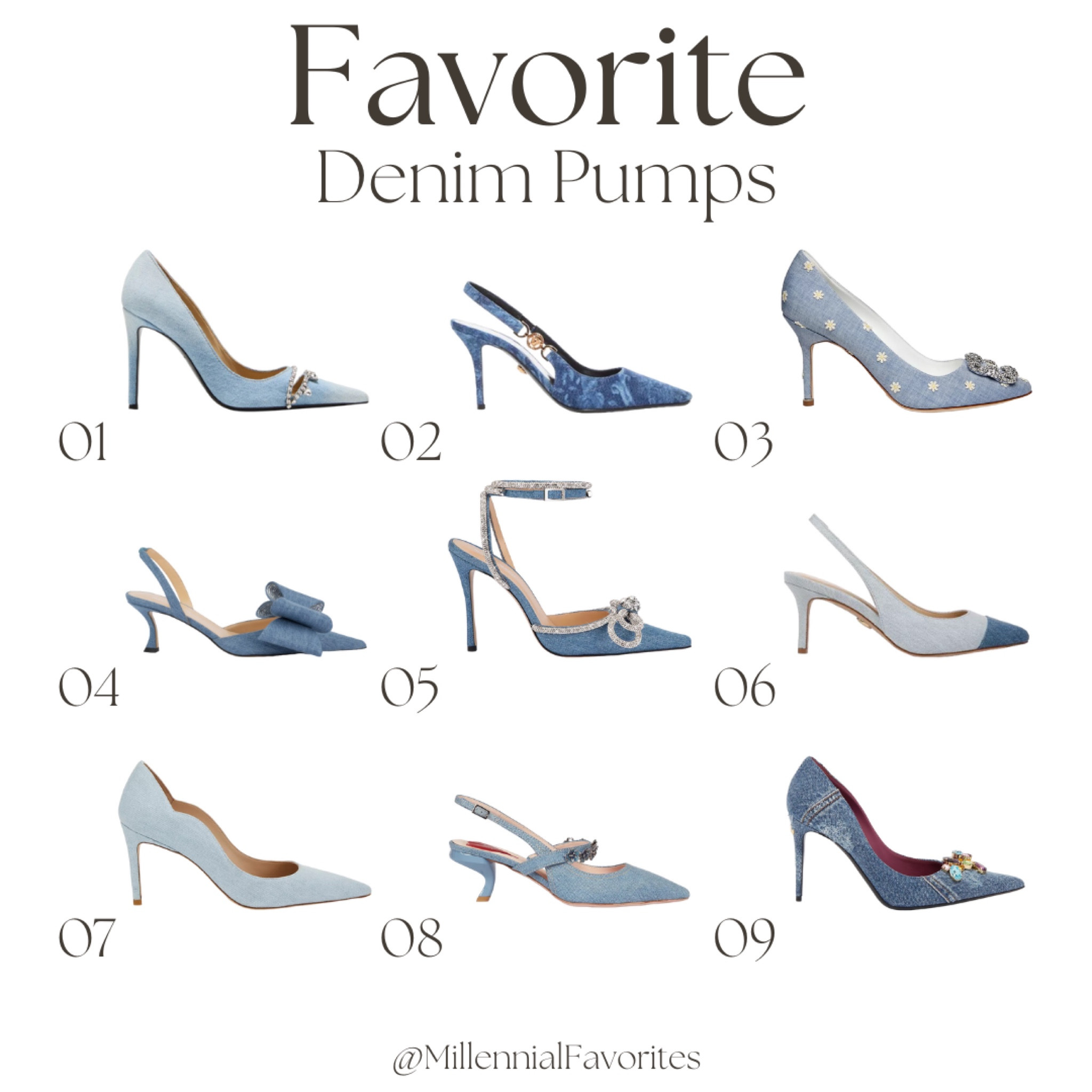 These are a few of my favorite denim pumps! Which are you wear to give your look an unexpected twist?

#LTKshoecrush #LTKsalealert #LTKstyletip