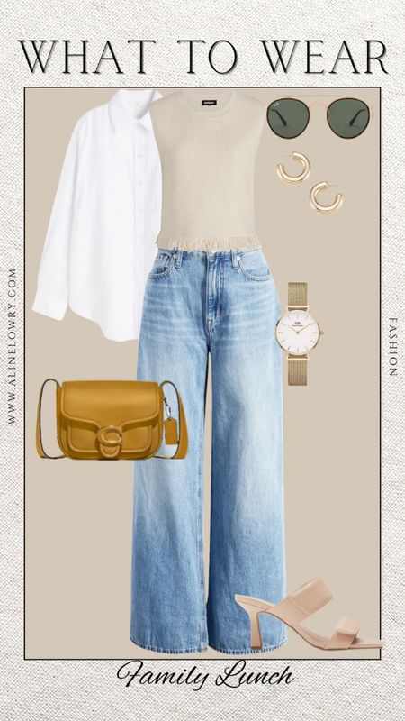 What to wear for a family brunch. Casual chic outfit idea for the day. 

#LTKstyletip #LTKSeasonal #LTKU